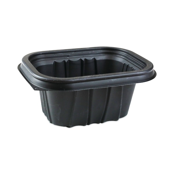 Pactiv Evergreen EarthChoice Entree2Go Takeout Container, 12 oz, 5.65 x 4.25 x 2.57, Black, PK600, 600PK YCNB6X412000 - main